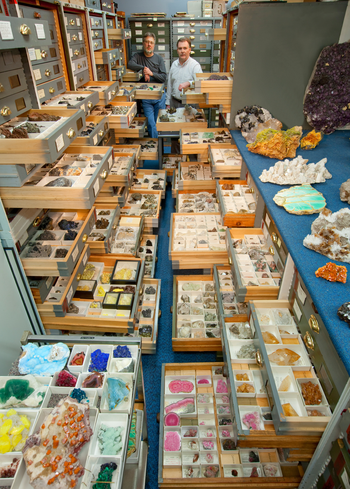 The Mineral Sciences' "Blue Room," National Museum of Natural History