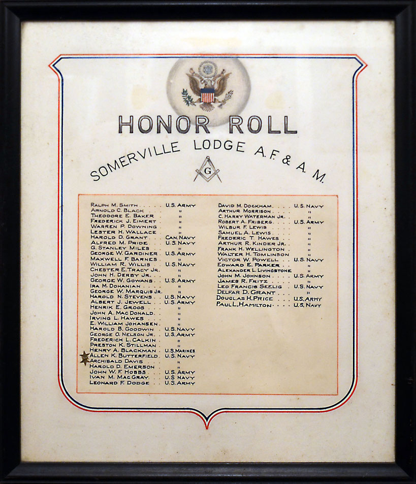 masonic honor roll