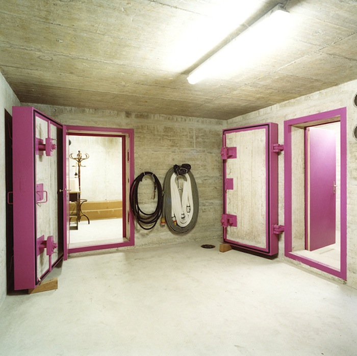 Pink Doors, Public Shelters near Zurich, Switzerland
