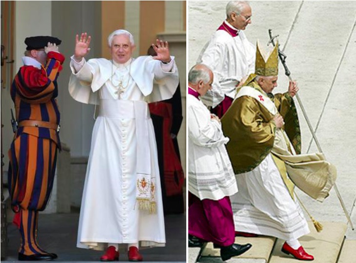 pope prada shoes