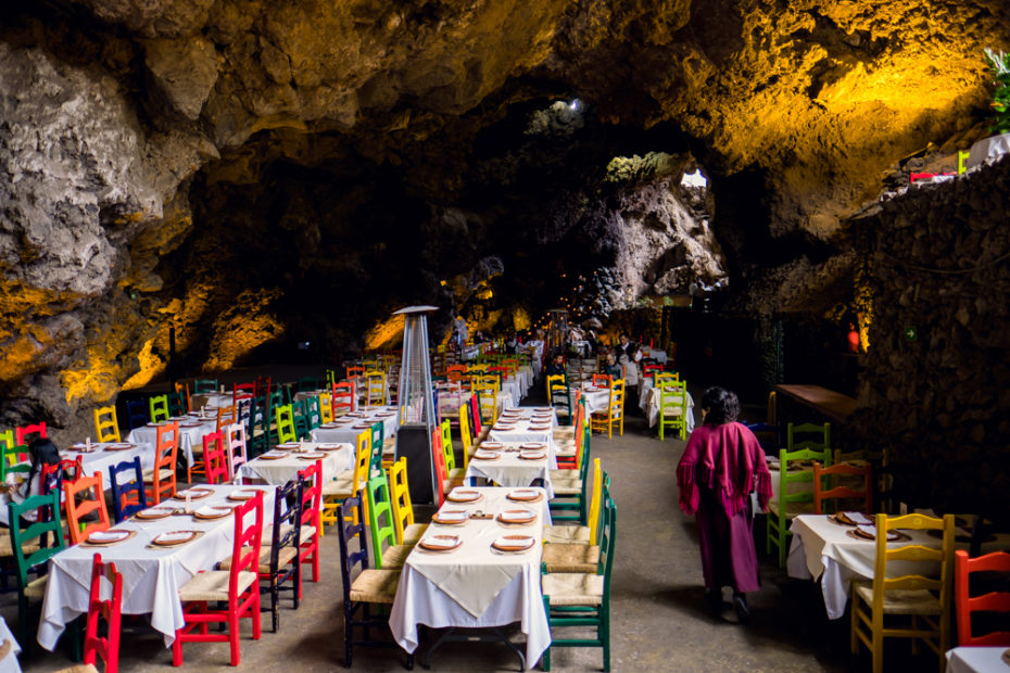 8. La Gruta Restaurant. in Mexico. nestled in a volcanic cave. 