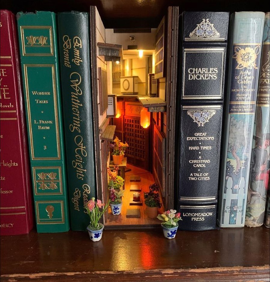 miniature bookshelf